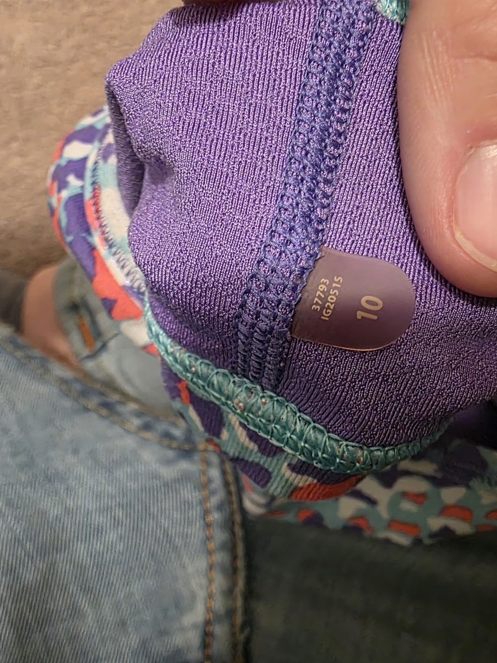 Ivivva Multi-Color Racerback Sports Bra - Picture 3 of 3